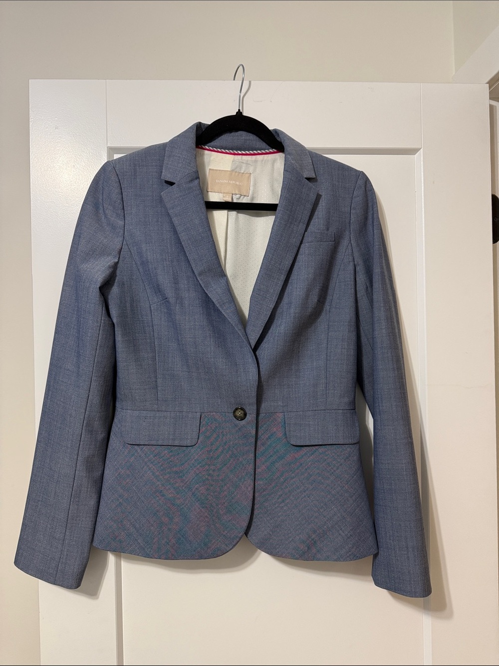 Banana Republic Slate Blue Tailored Women's Blazer